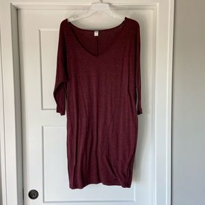 Old Navy | Burgundy Long sleeve Sweater Dress